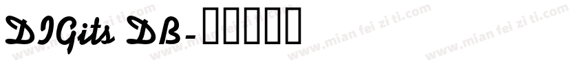 DIGits DB字体转换